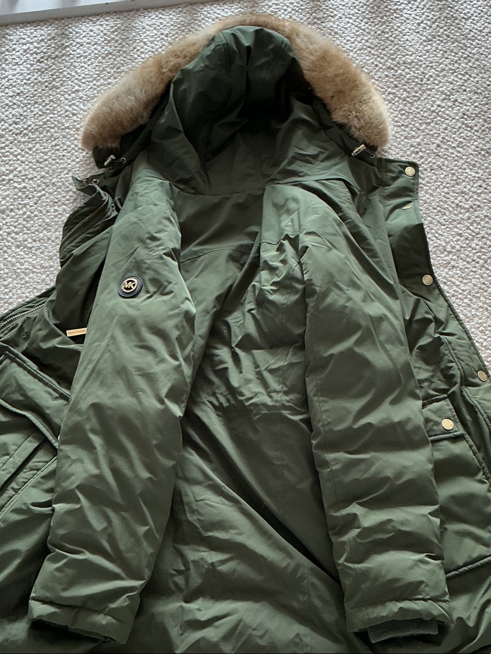 MICHAEL Michael Kors green winter coat